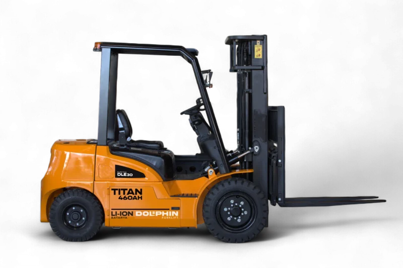 Dolphin Forklift TITAN DLE-30  | 3 Tonluk Elektrikli Forklift |  4.7 Metre Yükseklik