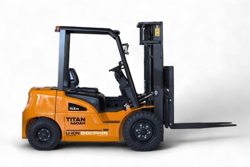 Dolphin Forklift TITAN DLE-35  | 3,5 Tonluk Elektrikli Forklift |  3.3 Metre Yükseklik